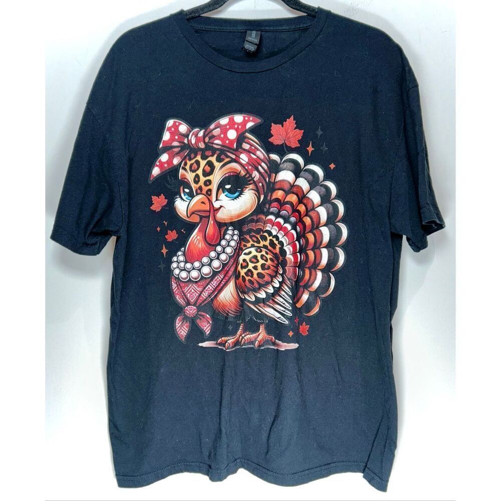 Thanksgiving turkey t shirt size XL